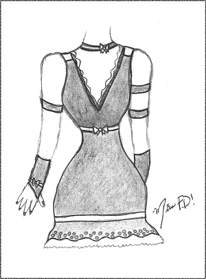 Latex dress for Infatuated video shoot