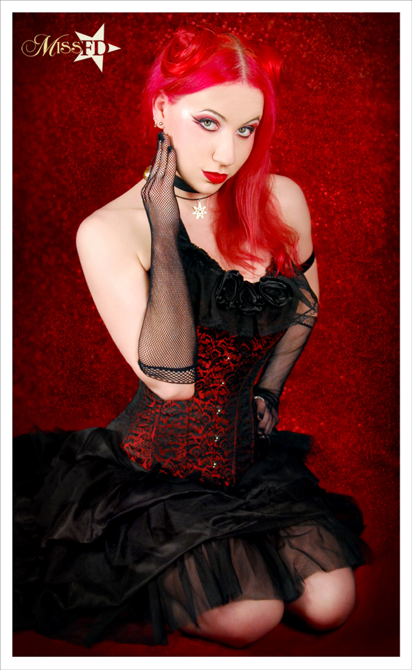 Miss FD Red Burlesque Photo by Blast Em Photography