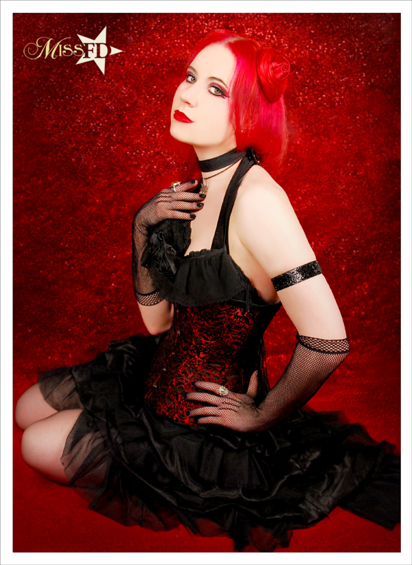 Miss FD Red Burlesque Photo by Blast Em Photography